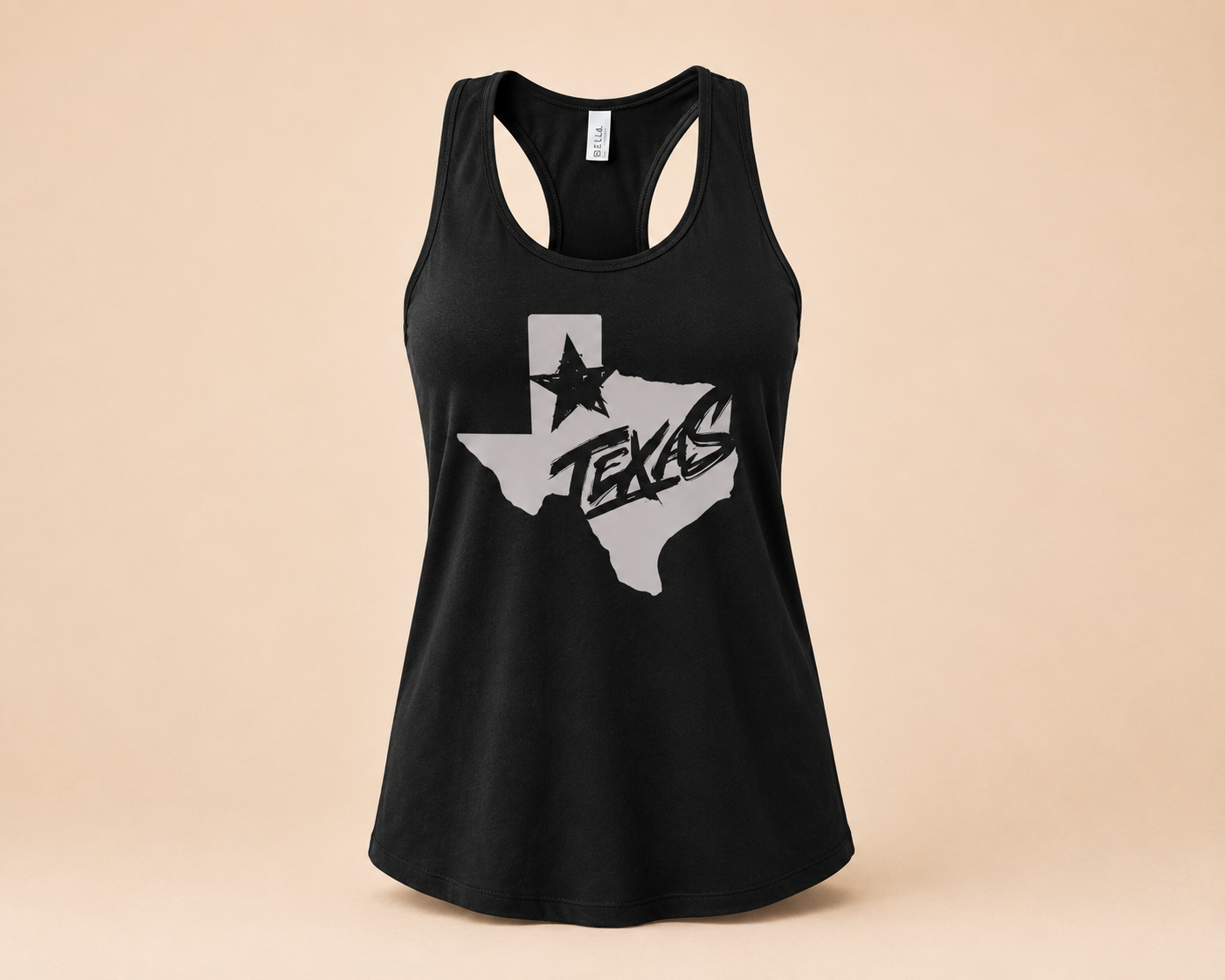 Texas Distressed Logo Women's Racerback Tank