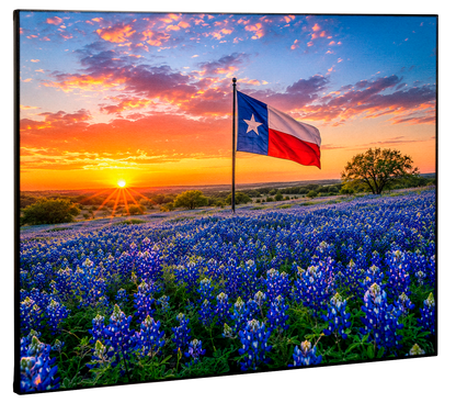 Texas Bluebonnet Sunrise Canvas Print
