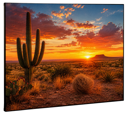 Cactus Texas Plains Canvas Print