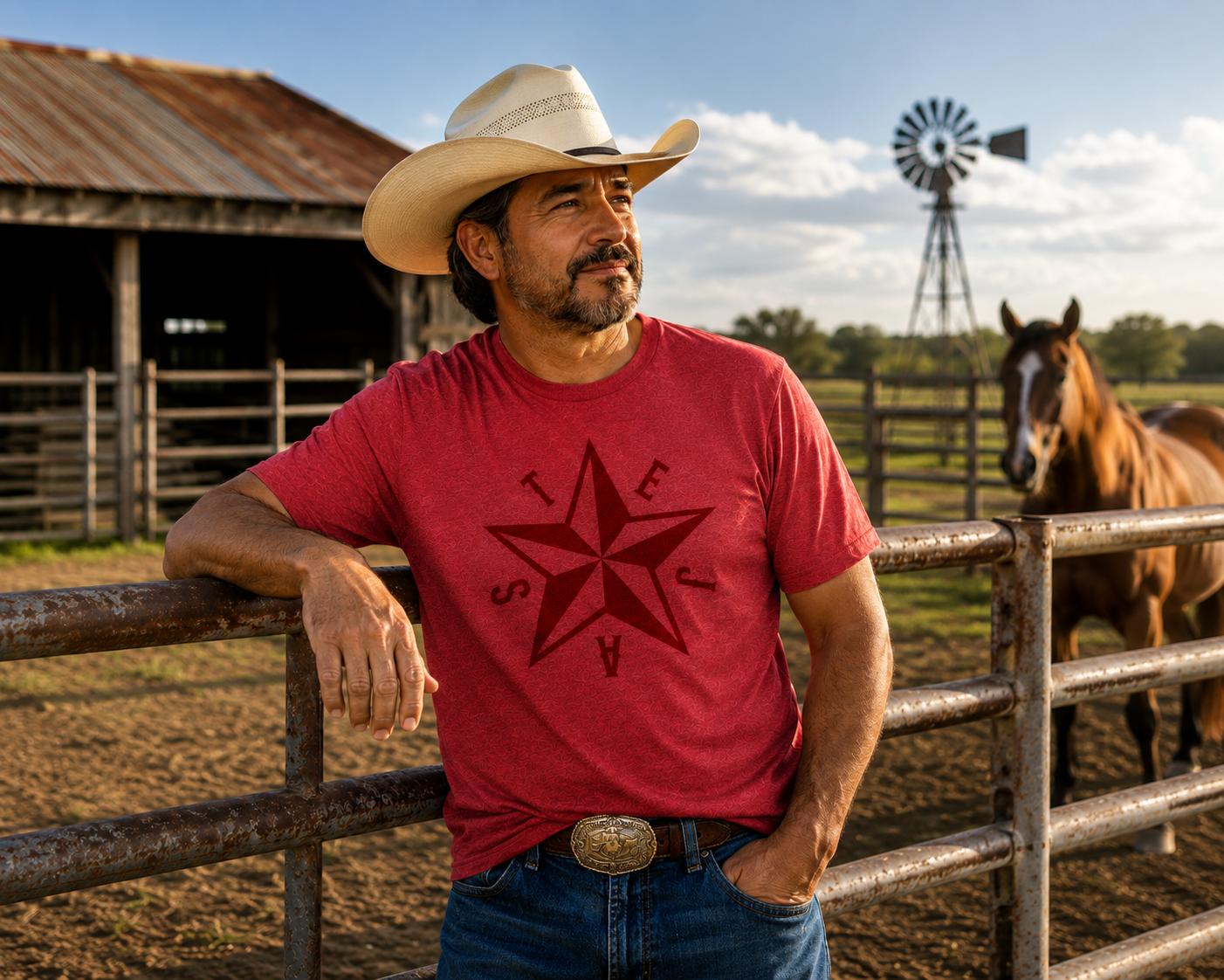 Tejas with Star T-Shirt