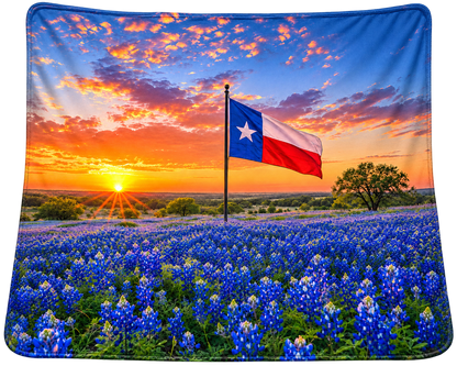 Texas Bluebonnet Sunrise Blanket